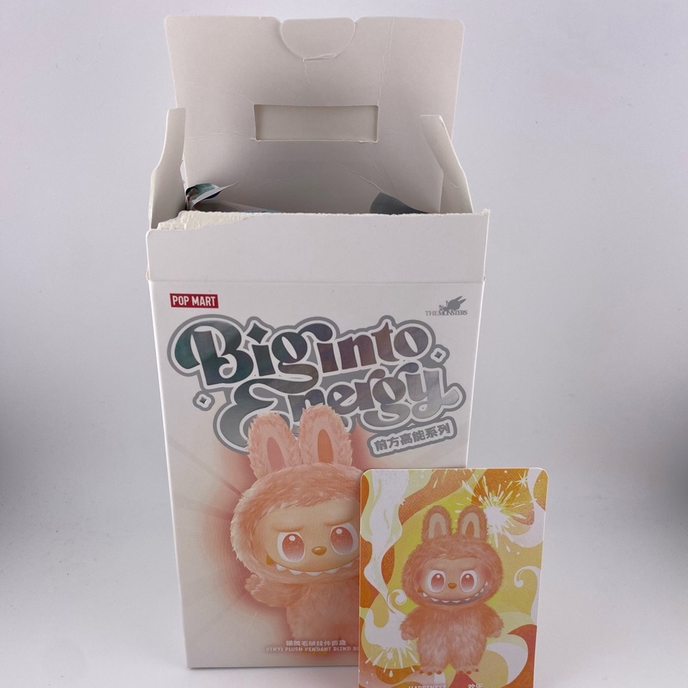 Happiness The Monsters Pop Mart Big Into Energy V3 Blind Box Labubu Authentic